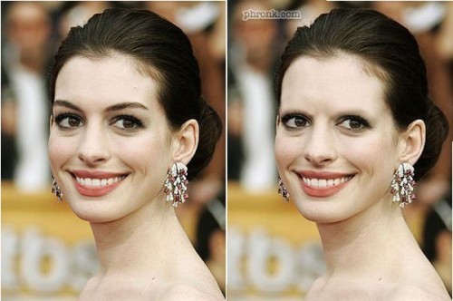 Anne Hathaway bez obočia